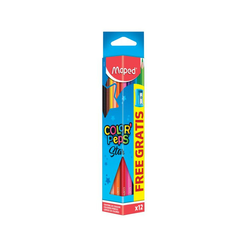 CRAYON COULEURS 12 MAPED