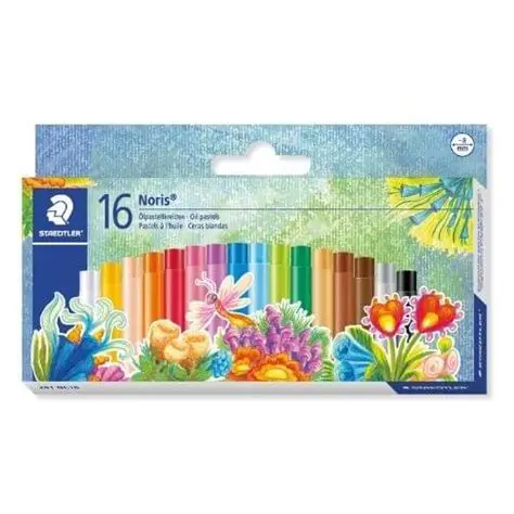 Lot de 16 pastels à l'huile Noris Club 241