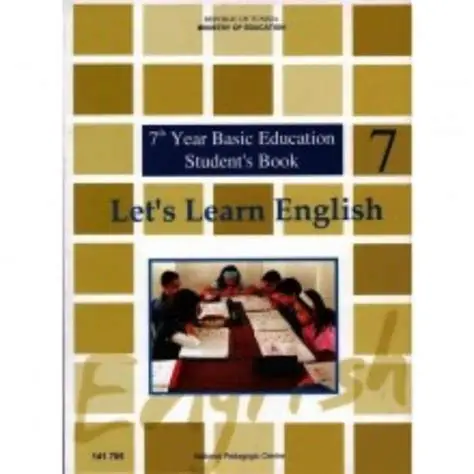 Student's Book : Let's learn English 7ème année