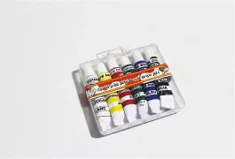 Gouache de 6 le coq boite cristal