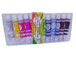 Gouache de 12 le coq boite cristal
