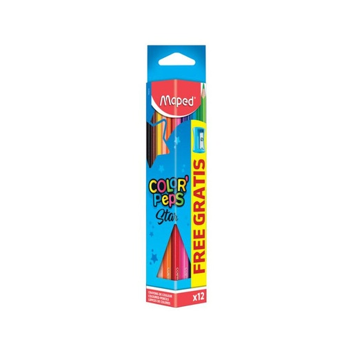 CRAYON COULEURS 12 MAPED