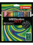 Crayon de couleur STABILO GREENcolors ARTY de 24 crayons