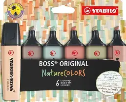 STABILO BOSS ORIGINAL NatureCOLORS Etui de 6 surligneurs